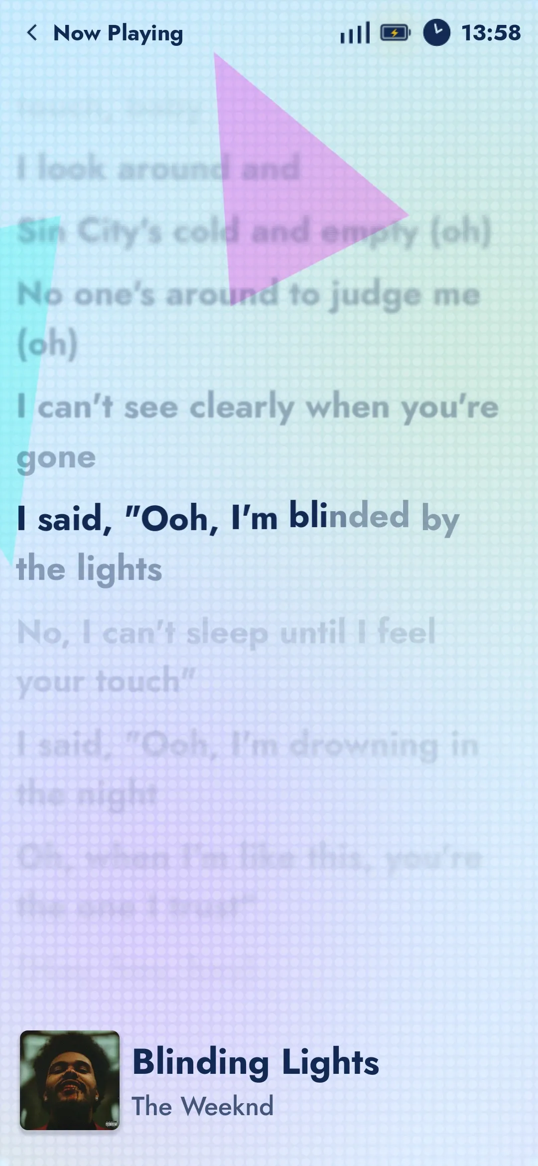 Nari in portrait: Synced lyrics
